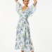 Zibi London - Francine Pleated Long Dress - Blue - 9020111